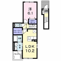 サンリット松葉の物件間取画像